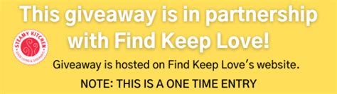 find keep love sweepstakes.